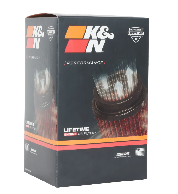 K&N Universal Clamp-On Air Filter - Round Tapered 89 - RU-3550 K&N