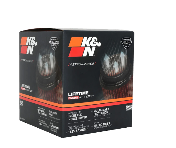 K&N Universal Clamp-On Air Filter - Round Tapered 64 - RU-4950 K&N