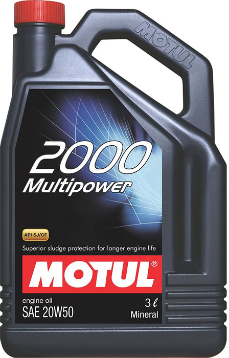 Motul 2000 Multipower 20W-50 Passenger Car Oil 3L Universal