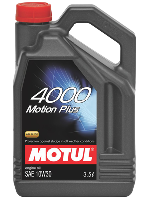 Motul 4000 Motion Plus 10W-30 Passenger Car Oil 3.5L Universal Motul