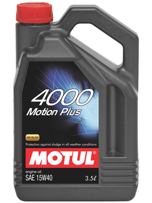 Motul 4000 Motion Plus 15W-40 Passenger Car Oil 3.5L Universal Motul