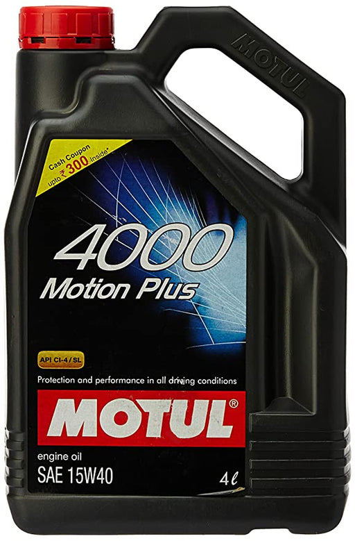 Motul 4000 Motion Plus 15W-40 Passenger Car Oil 4L Universal Motul