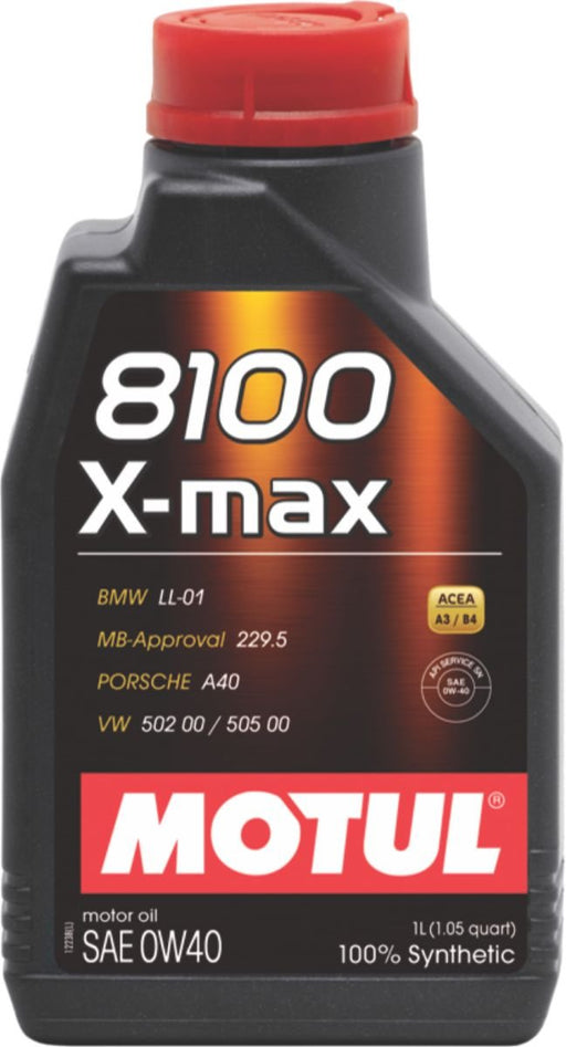 Motul 8100 X-Max 0W40 Passenger Car Oil 1L Universal Motul
