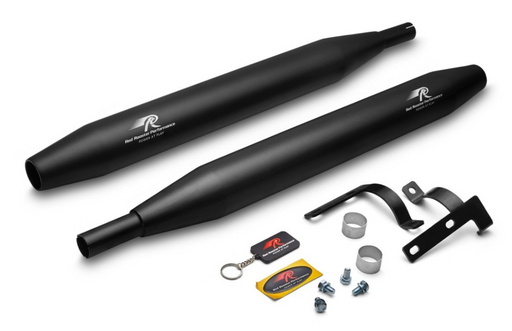 Red Rooster Performance Exhaust Celesta Matte  Black (Long) For Jawa Motorcycle RRP