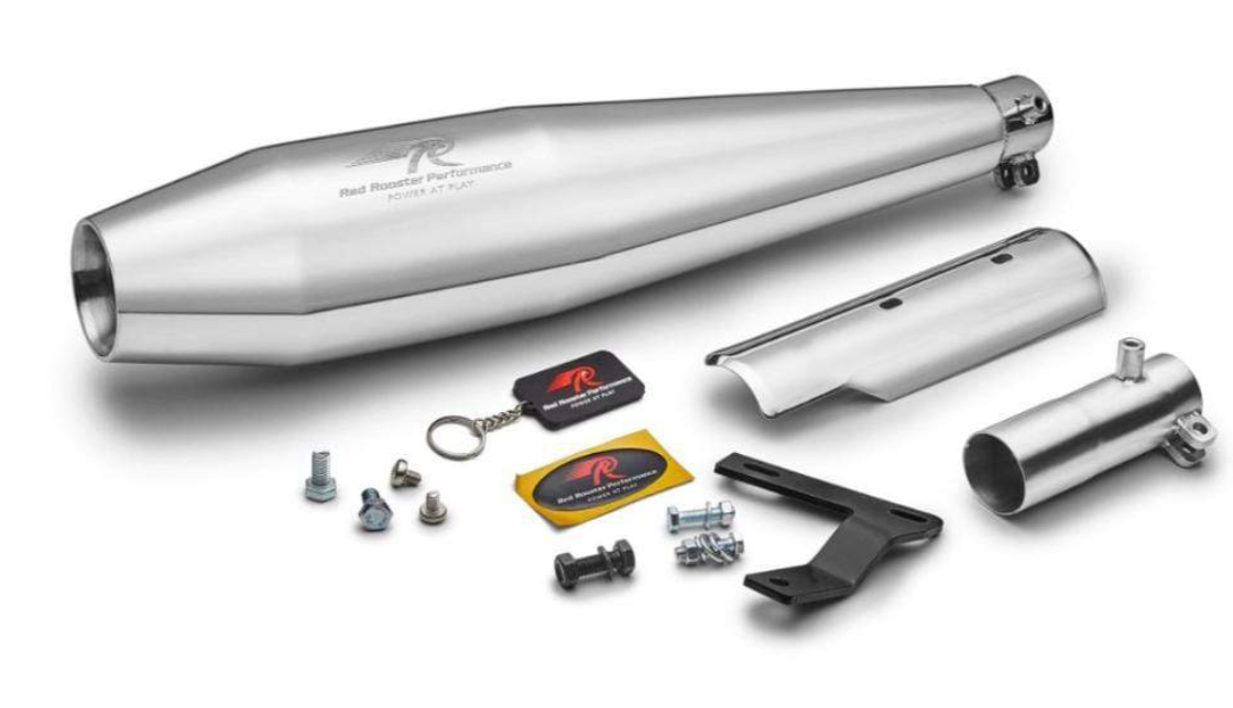Red Rooster Performance Exhaust Pegasus Polish For Honda Hiness CB350 RRP