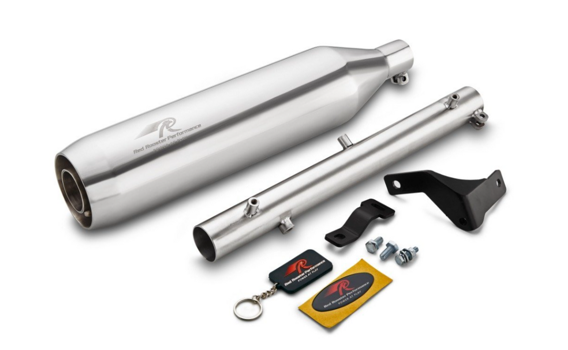 Red Rooster Performance Polestar Pro Polish Exhaust for Royal Enfield Meteor 350