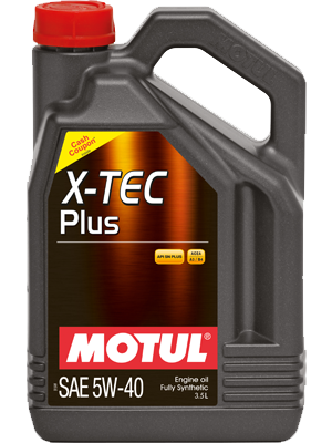 Motul X-Tec Plus 5W-40 (Fully Synthetic) Passenger Car Oil 3.5L Universal Motul