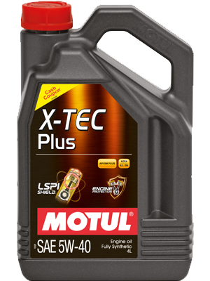 Motul X-Tec Plus 5W-40 (Fully Synthetic) Passenger Car Oil 4L Universal Motul